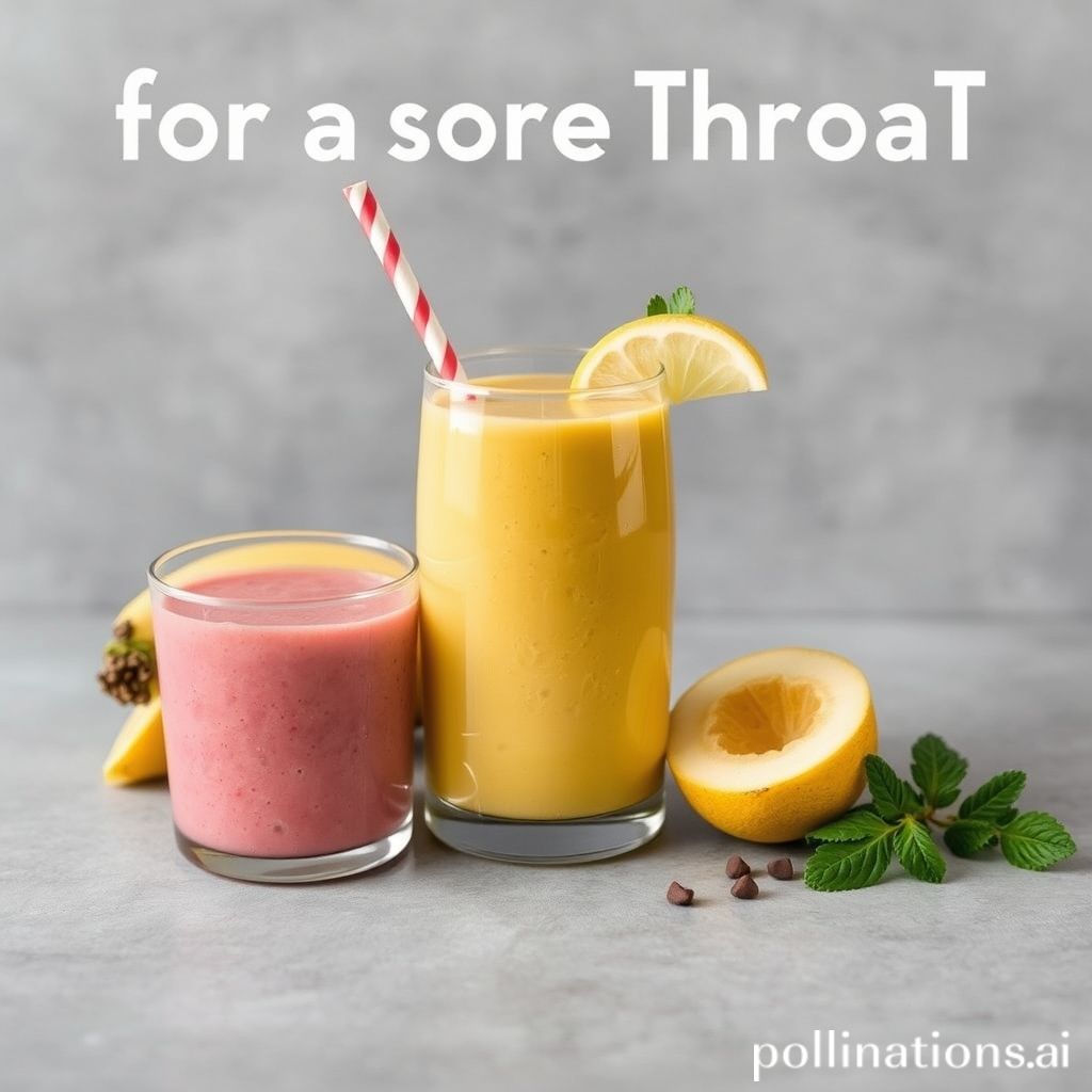 are smoothies good for a sore throat