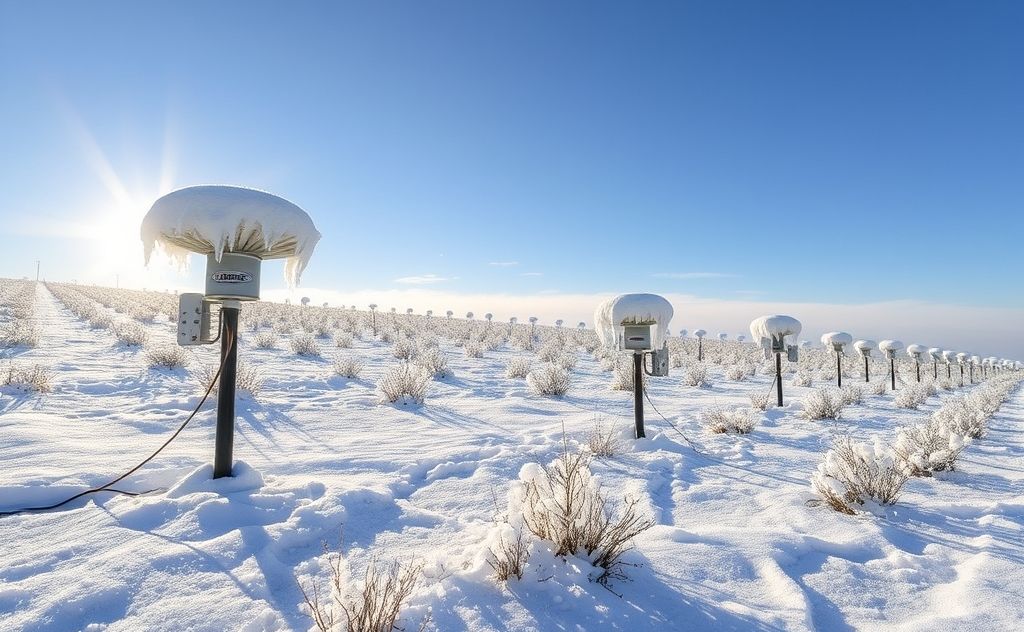 Snow and ice covering solar heaters effects