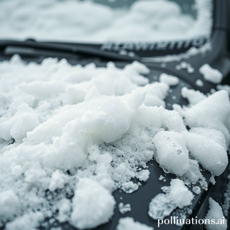 Snow foam tebal menutupi mobil hitam saat dicuci