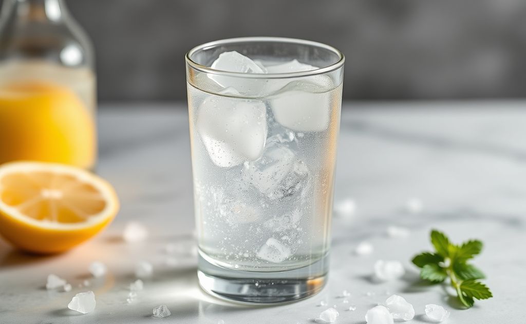 Soda water with a twist of salt and bubbles