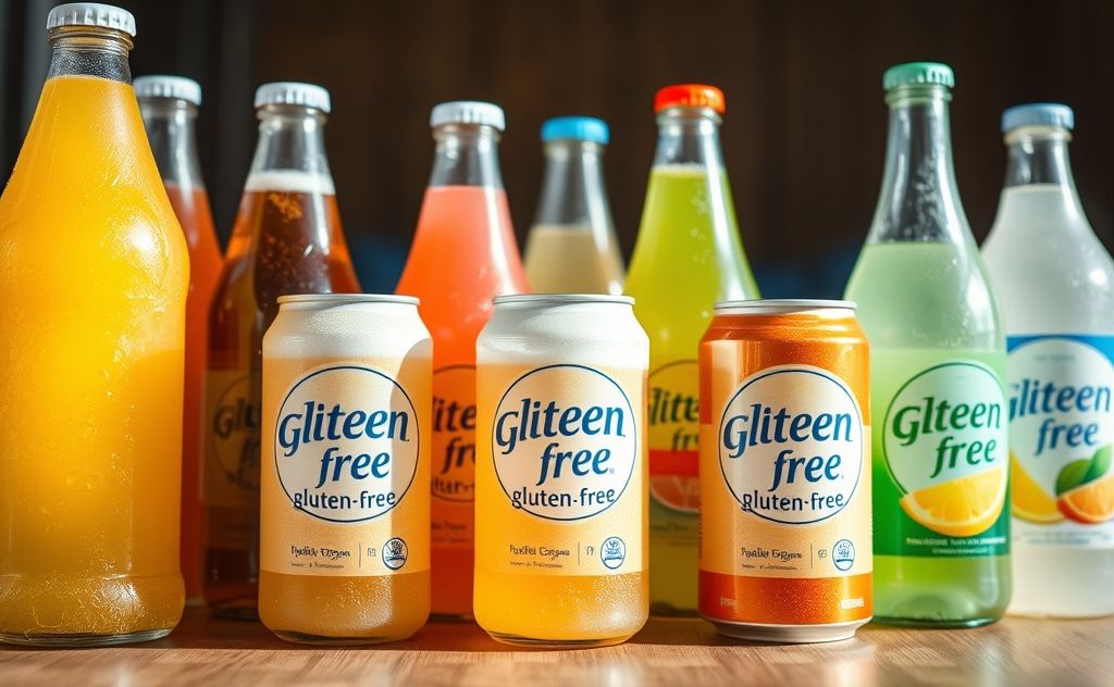 Soft drinks without gluten ingredients in focus