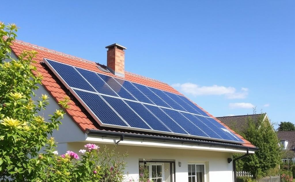 Solar air heating system for residential use