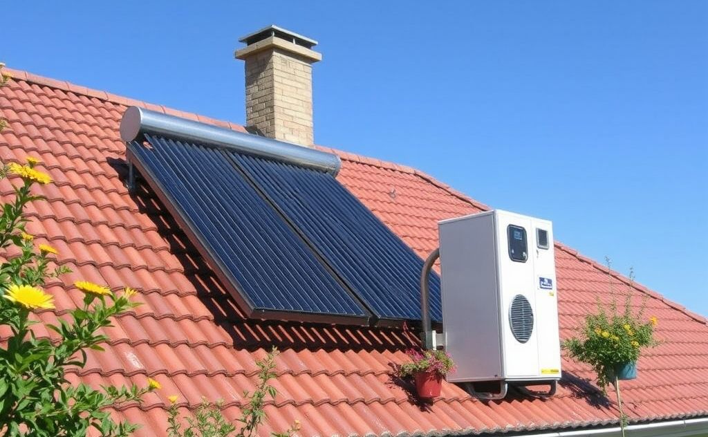 Solar heater integration with HVAC systems