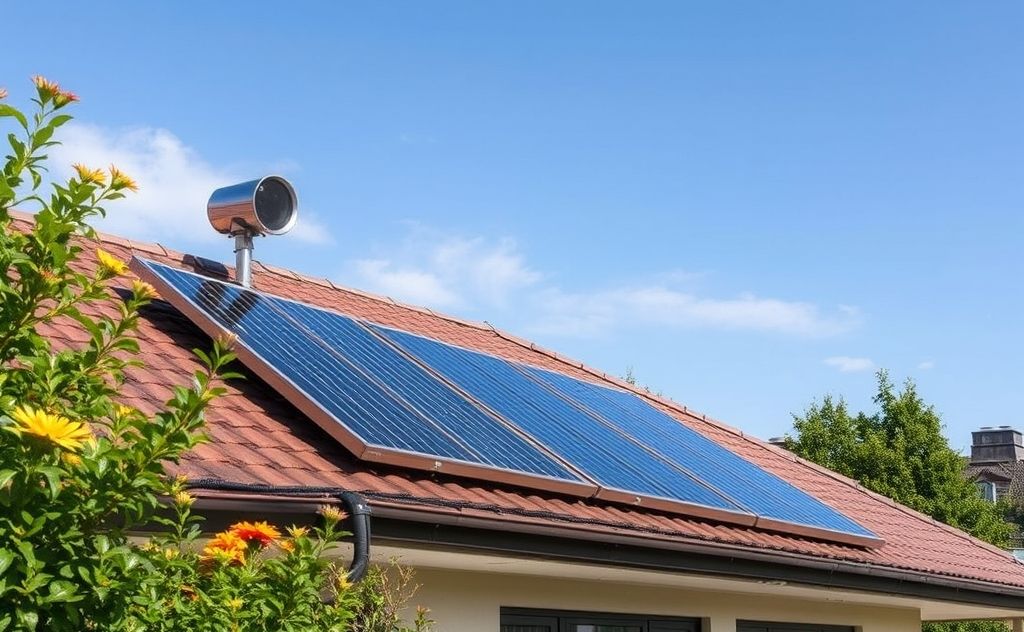 Solar heater with modern tech features and sleek design