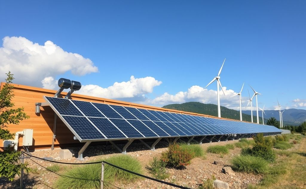 Solar heaters and renewables working together in harmony