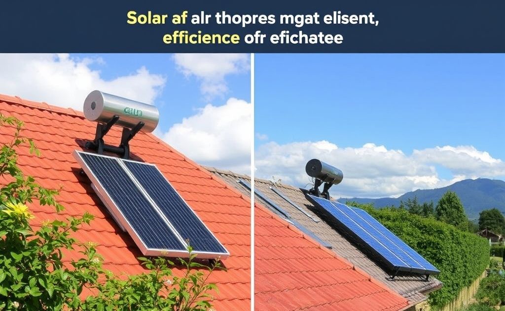 Solar heaters in humid climates efficiency comparison