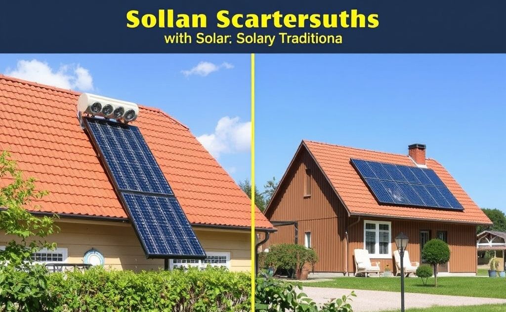 Solar heaters vs traditional systems efficiency comparison