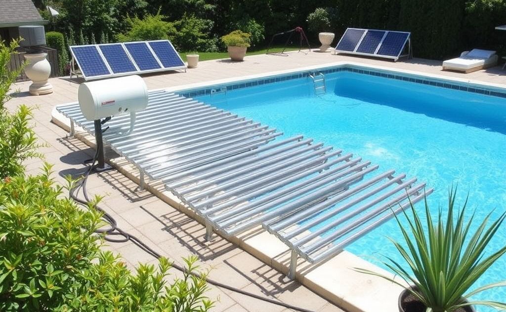 Solar pool heating system performance analysis