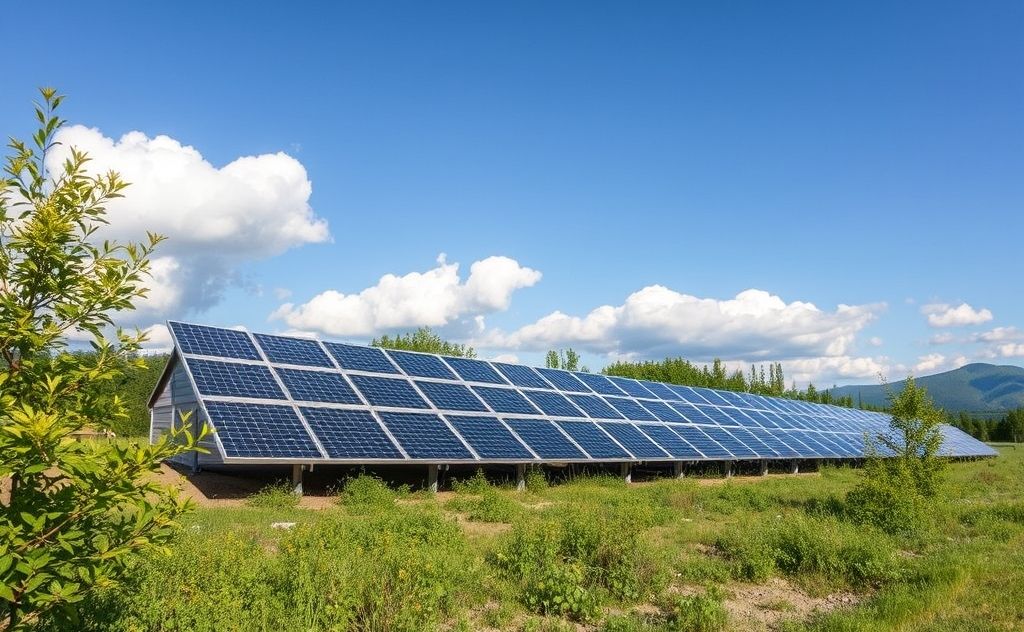 Solar power benefits nature and conserves resources