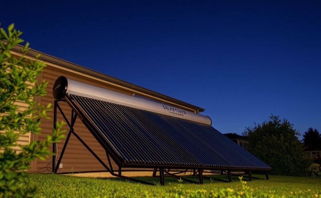 Solar water heater efficiency at night explained