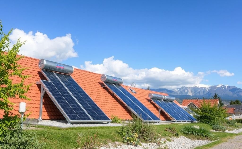 Solar water heaters in diverse climate conditions