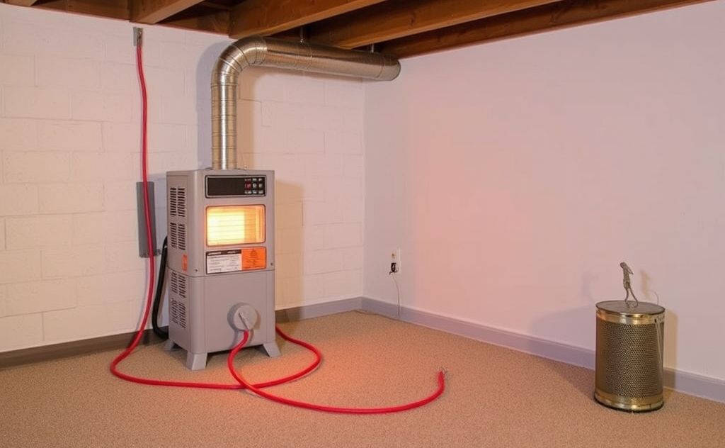 Space heater benefits for basement heating costs
