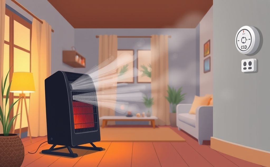 Space heater emissions and the risk of CO poisoning.