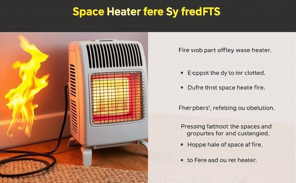 Space heater fire safety tips and precautions