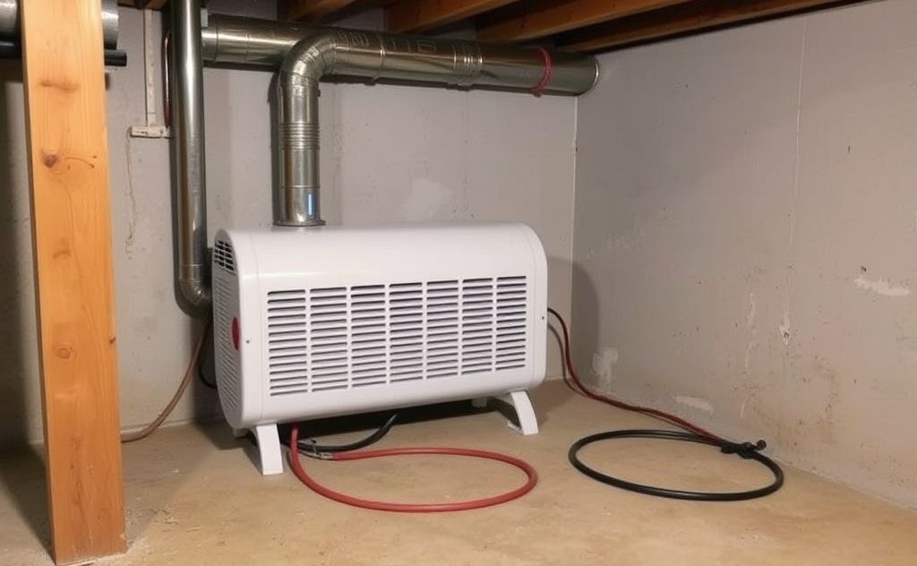 Space heater in basement cuts heating costs