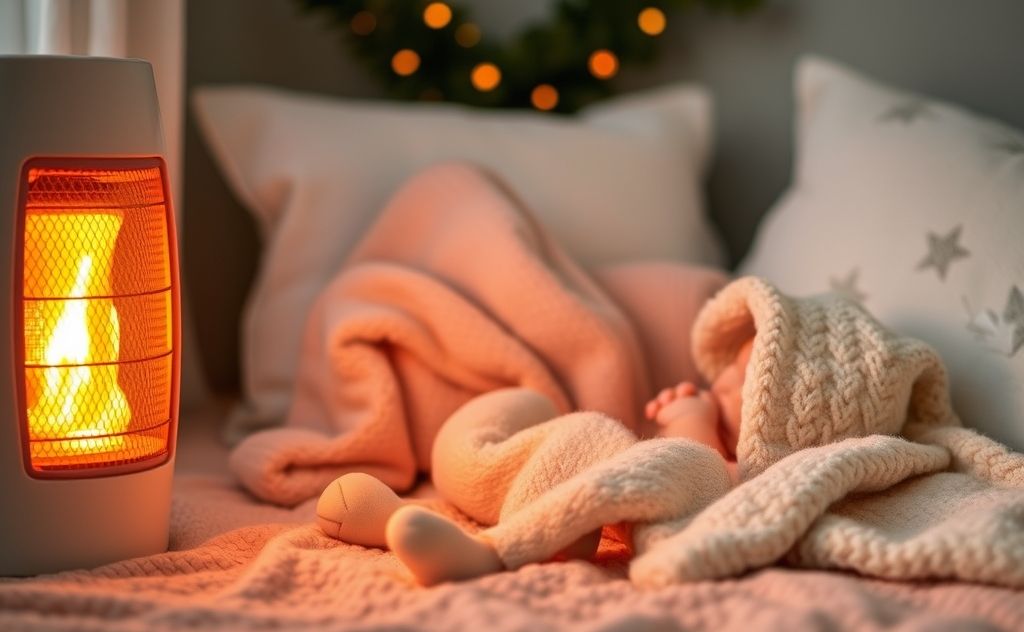 Space heater safety for infants in cozy settings