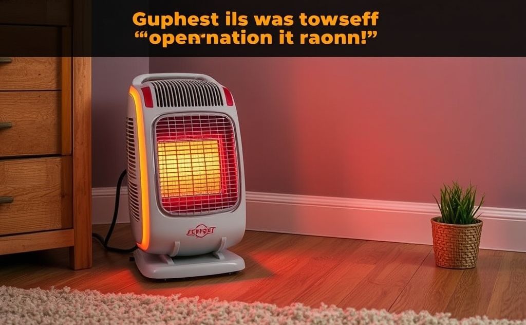 Space heater safety: never leave it alone