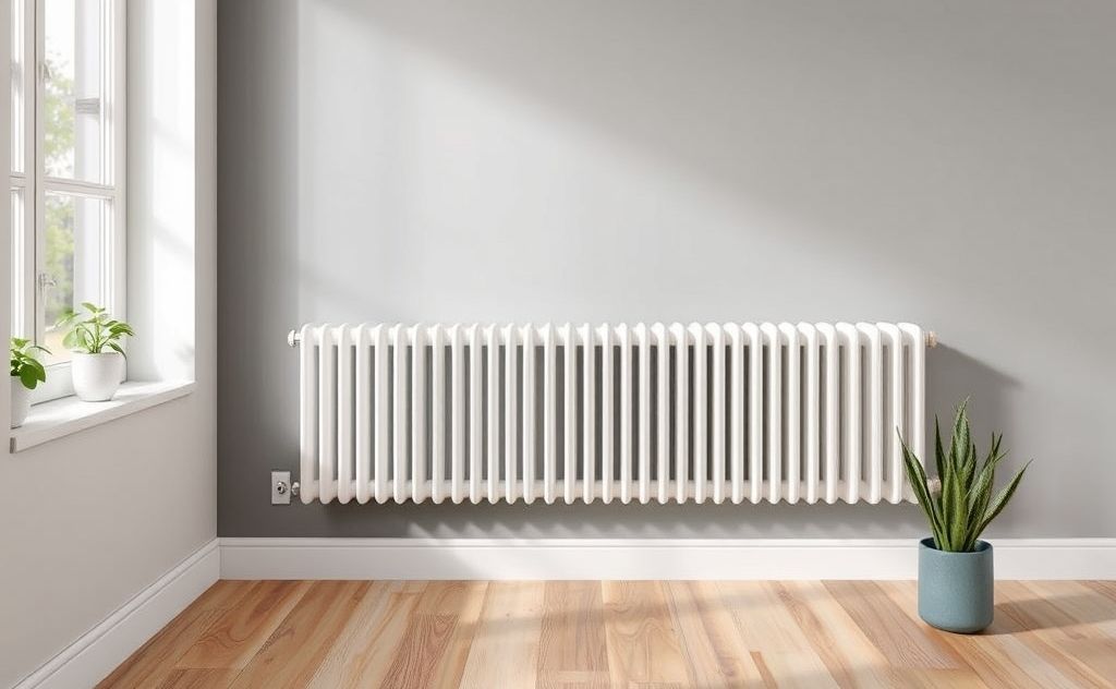 Space-efficient radiator design for compact living
