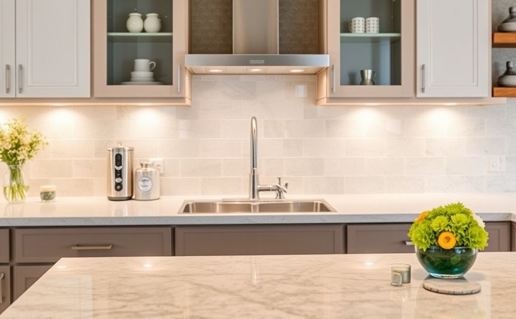 Sparkling clean kitchen countertops solution