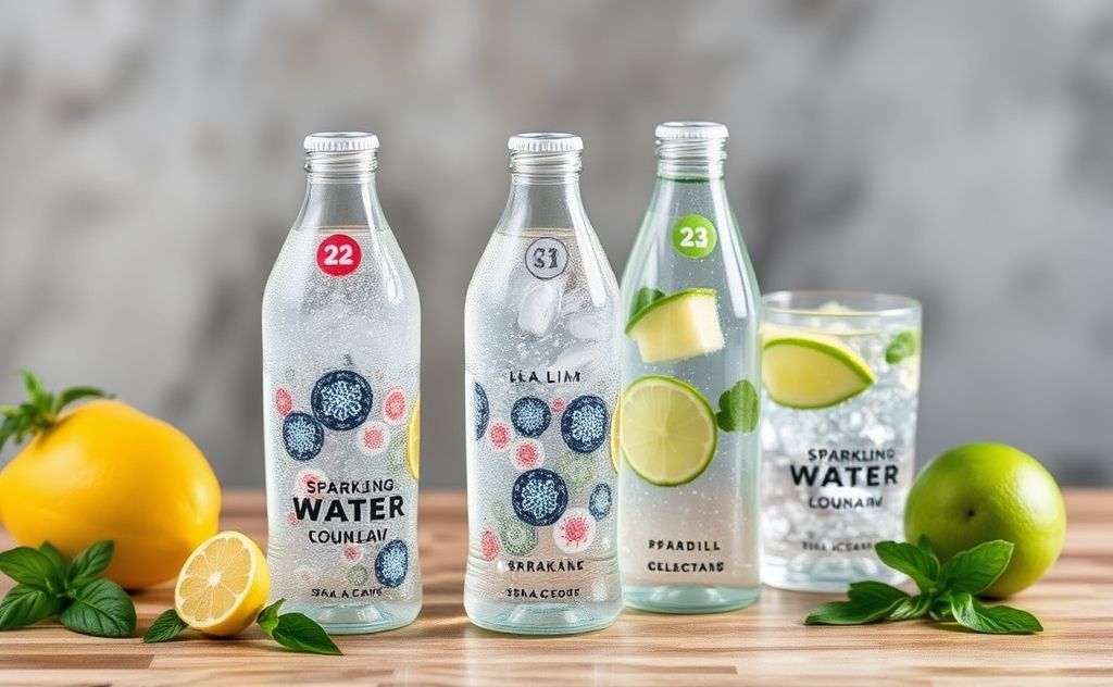 Sparkling water options for healthy choices