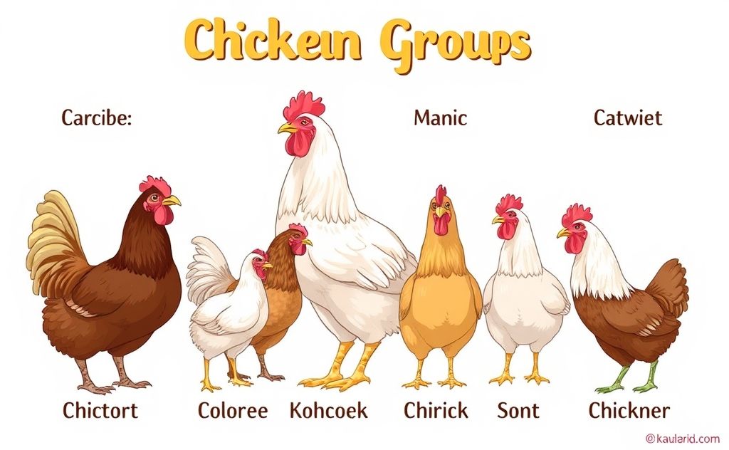 Specialized names for chicken groups