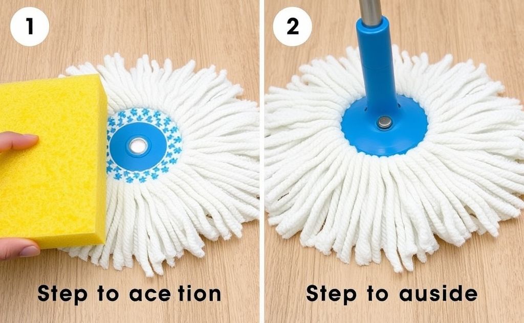 Sponge mop head replacement step by step guide