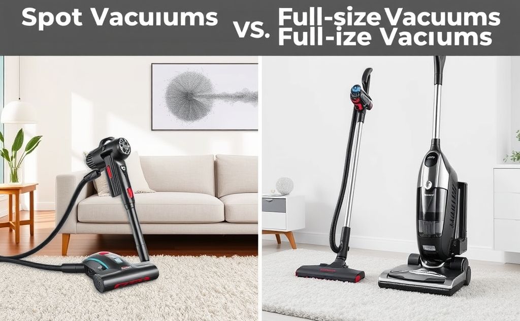 Spot vacuums vs. full-sized vacuums comparison