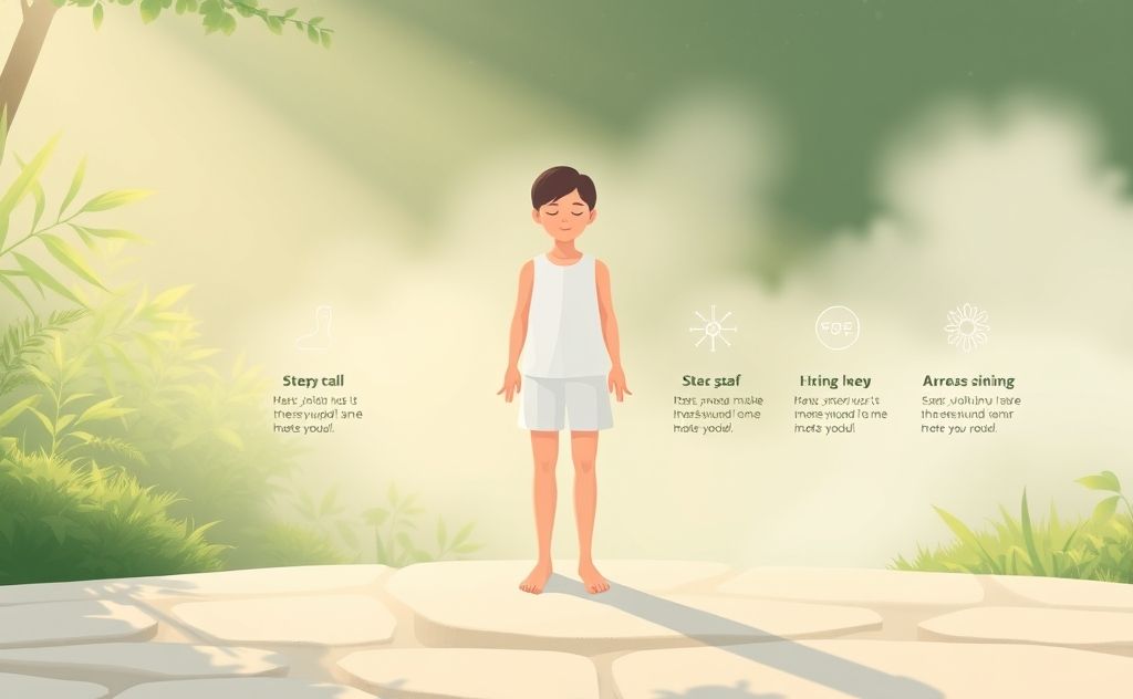 Standing meditation practice guide steps