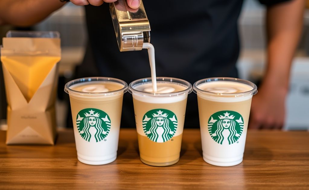 Starbucks serving unique white coffee options