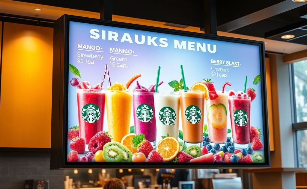 Starbucks smoothie options and flavors overview