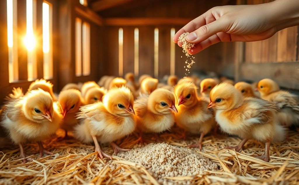 Start feeding grit to chickens at six weeks