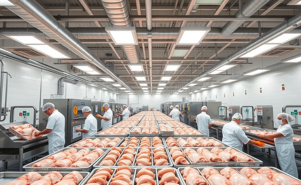 State USDA inspected chicken butcher facilities