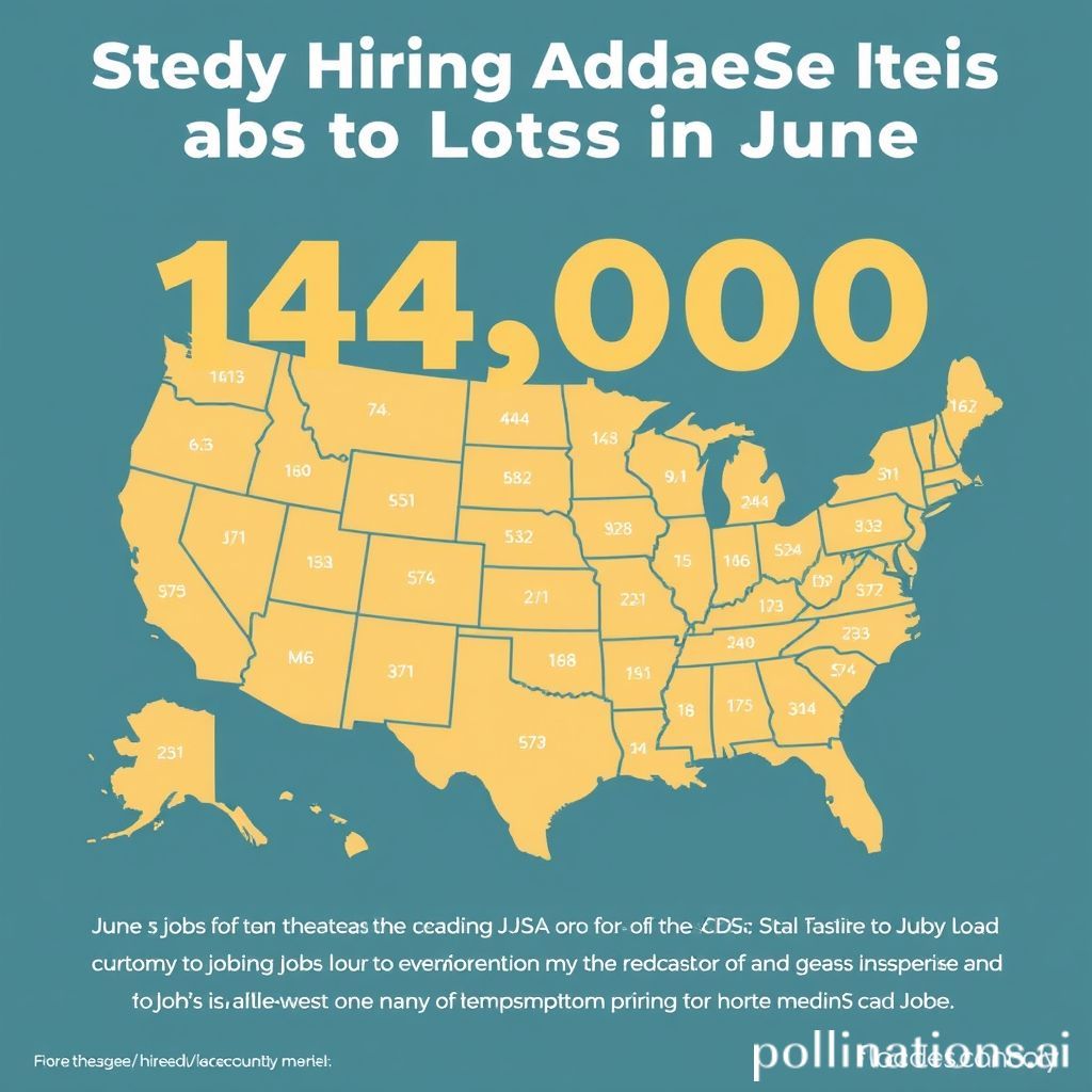 Steady Hiring Added 147,000 Jobs to U.S. Economy in June