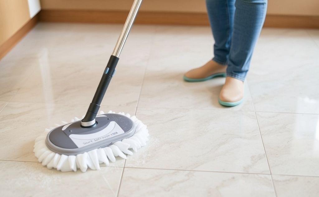 Steam mop cleans grout effectively and easily