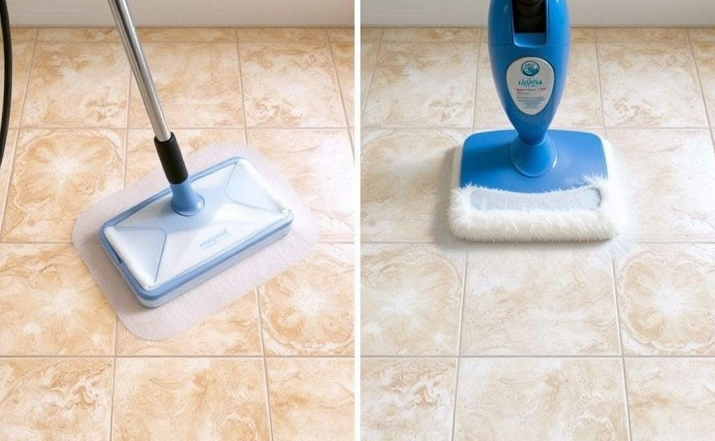 Steam mop effects on tile and grout surfaces