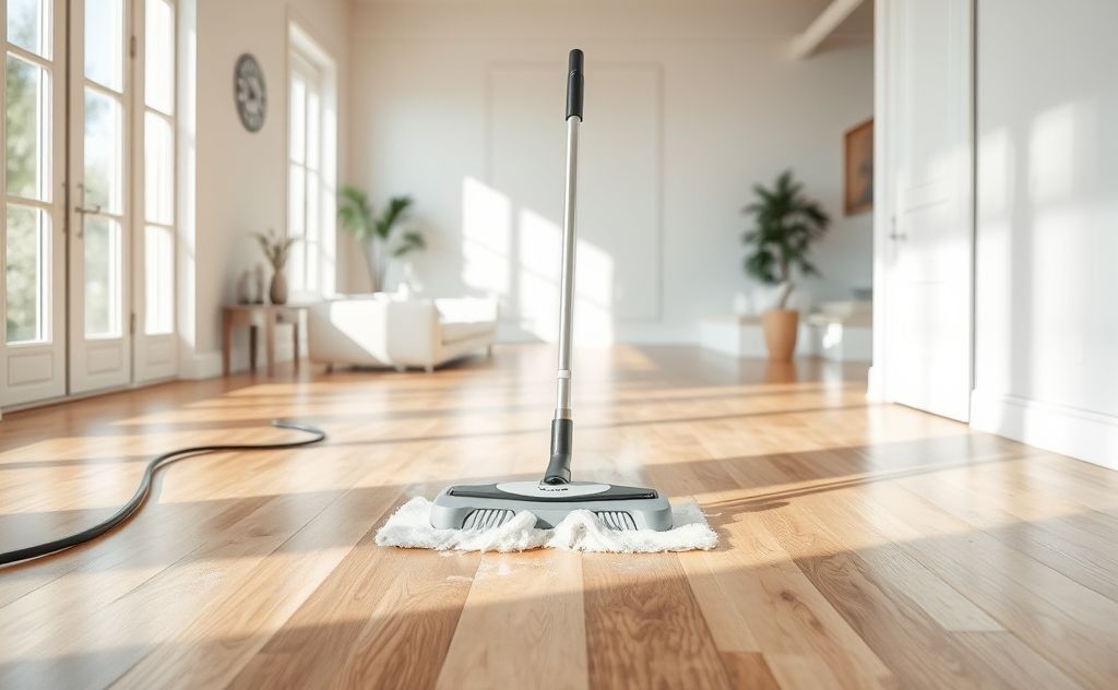 Steam mopping enhances cleanliness on various floors