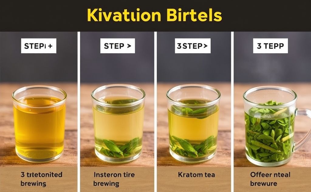 Step by step brewing methods for Kratom tea