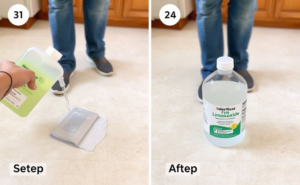 Step by step cleaning linoleum floors hydrogen peroxide