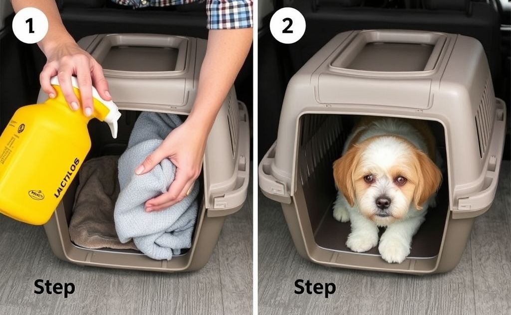 Step by step cleaning pet carriers