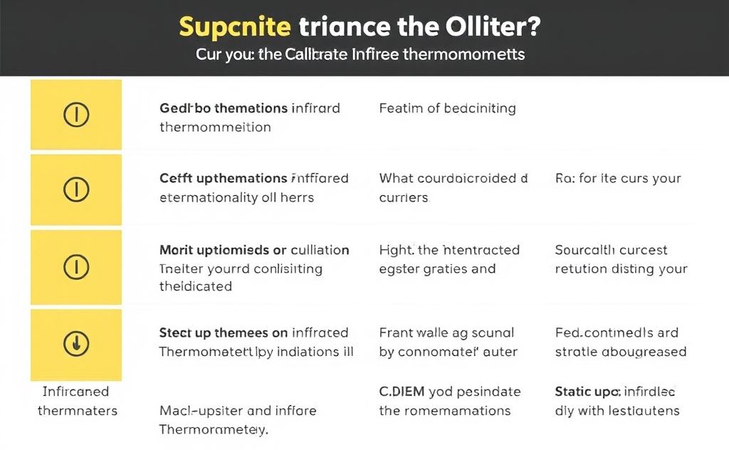Step by step guide for calibrating infrared thermometers