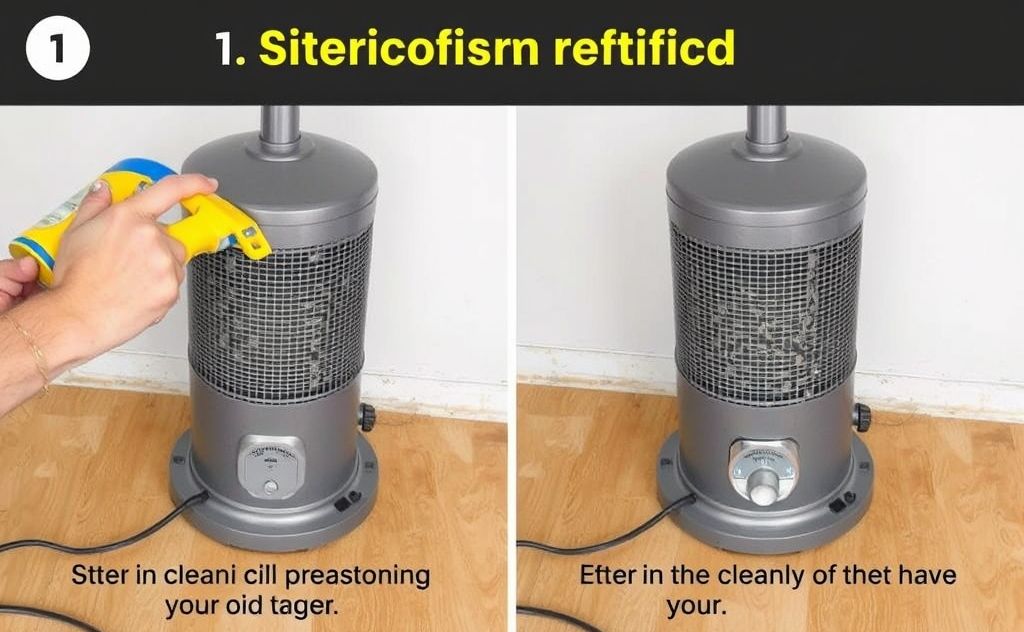 Step by step guide for cleaning oil heater