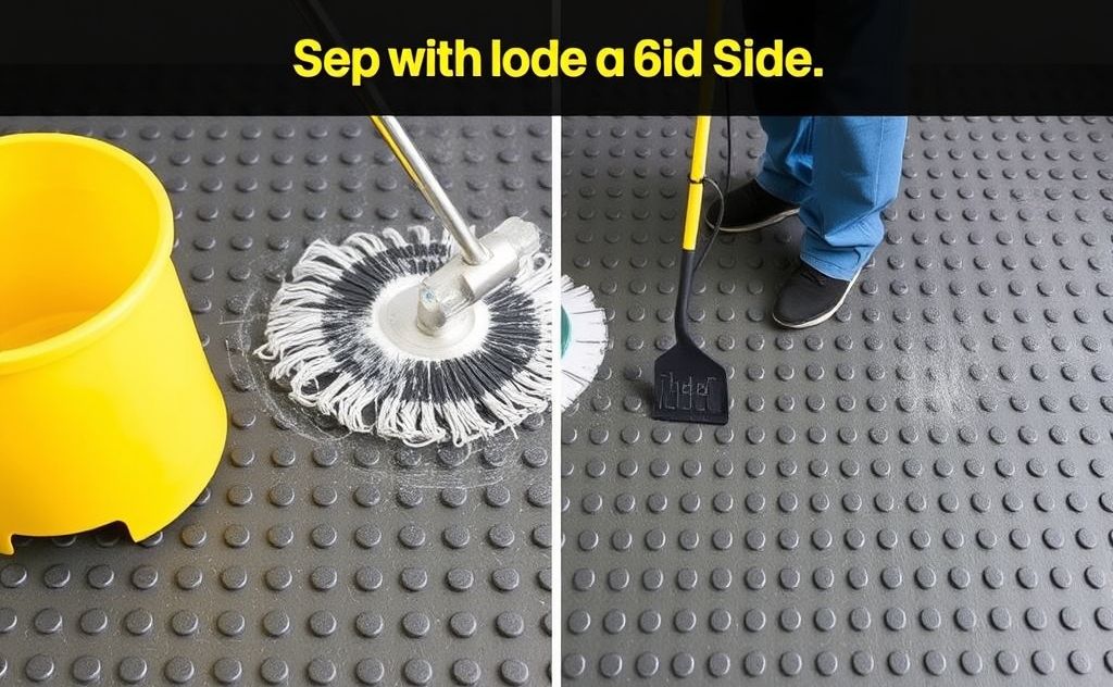 Step by step guide for cleaning rubber flooring