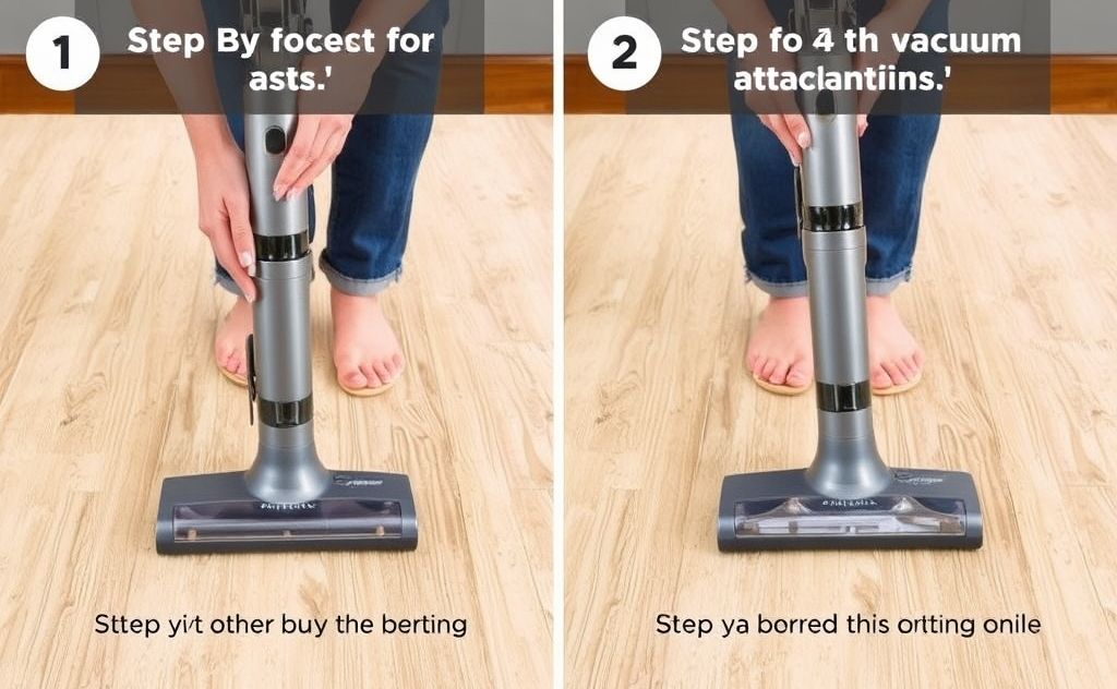 Step by step guide for cleaning vacuum attachments