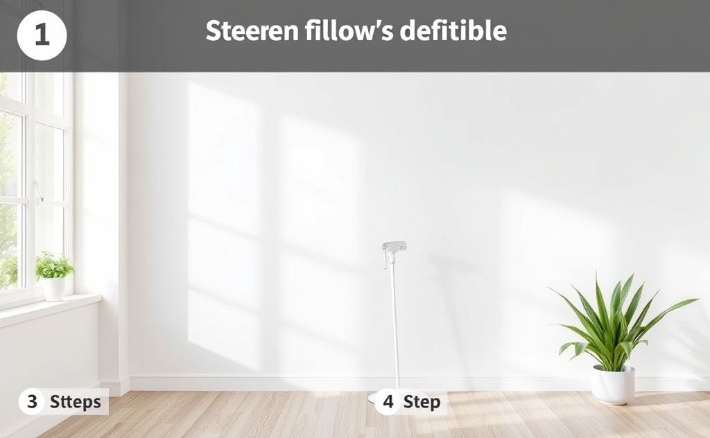 Step by step guide for cleaning white walls