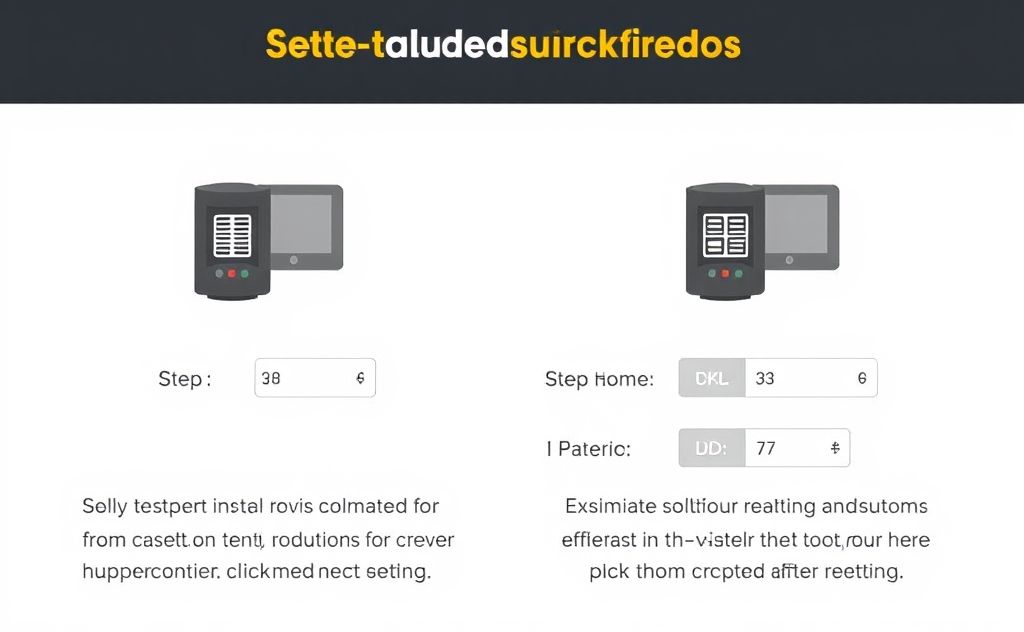 Step by step guide for customizing heater settings