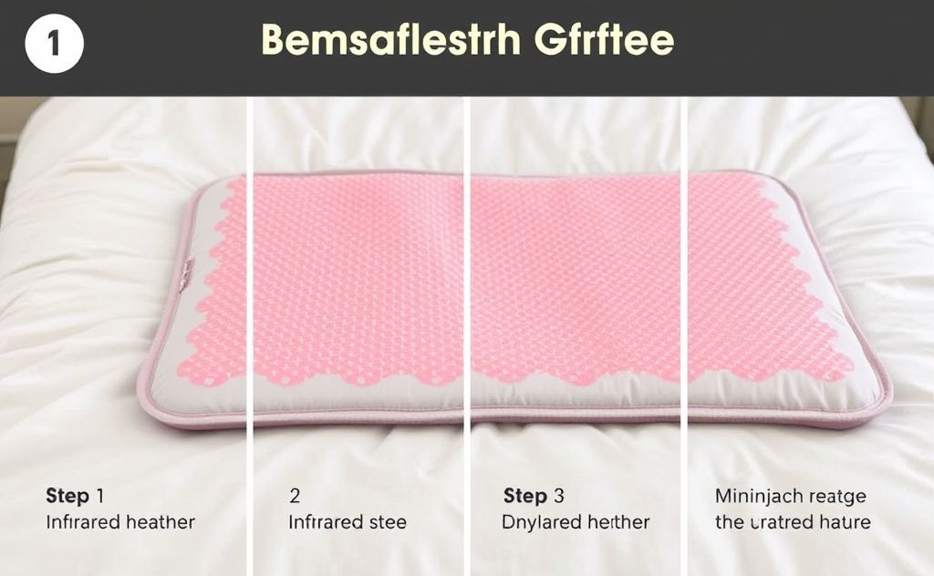 Step by step guide for infrared heating pad