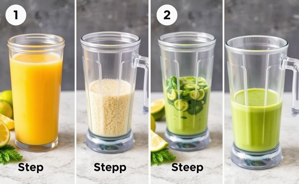 Step by step guide for perfect smoothie blend