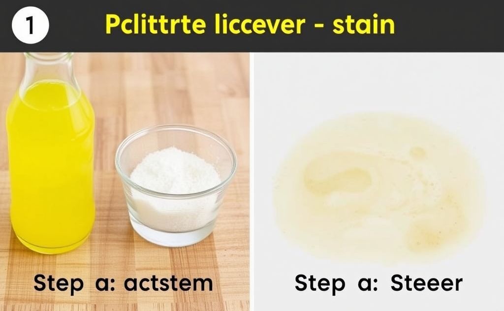 Step by step guide for pickle juice stain removal