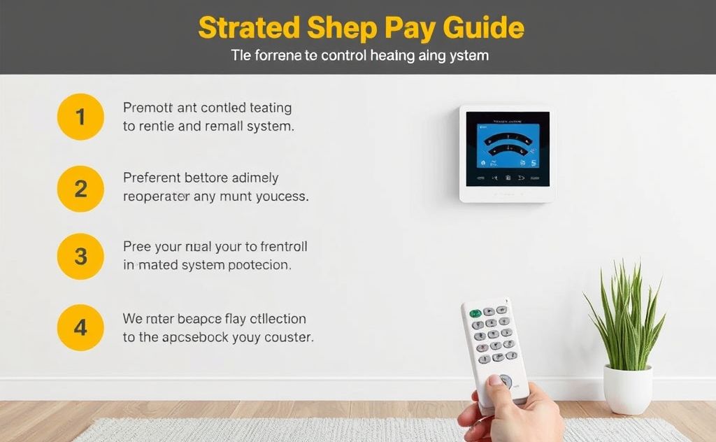 Step by step guide for remote control heating system