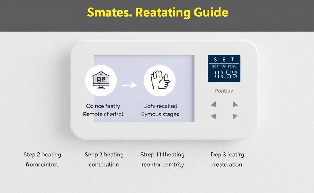 Step by step guide for remote heating control